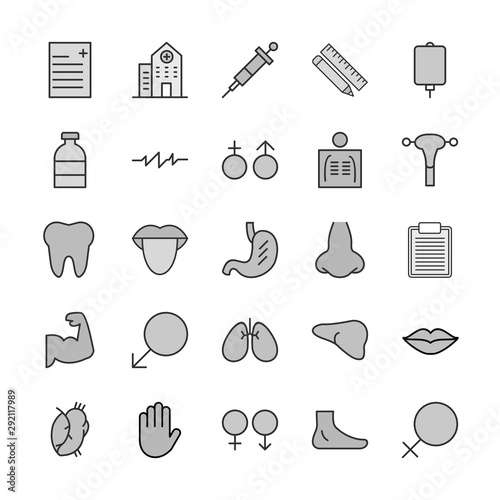 25 decent icon sheet of universal