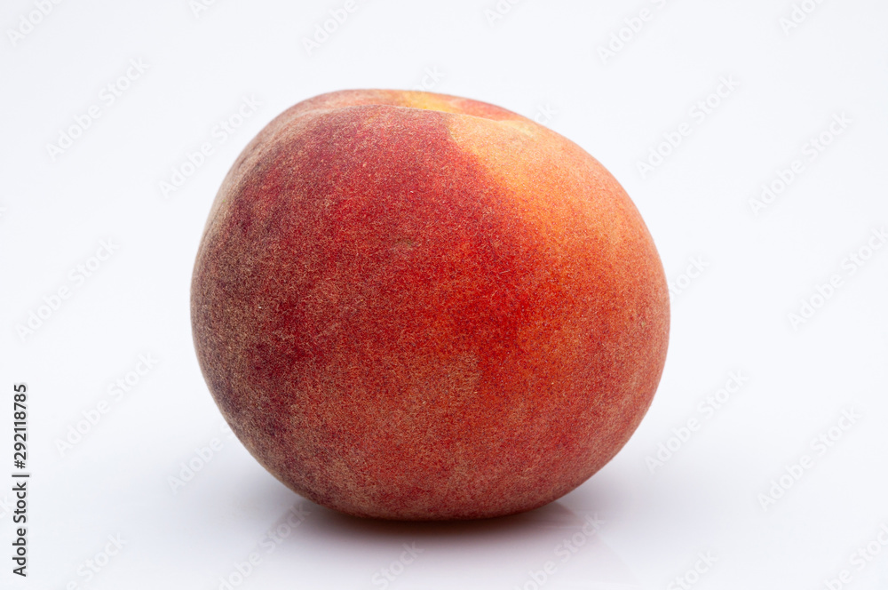 Ripe peach fruit isolated on white Ripe peach fruit isolated on white