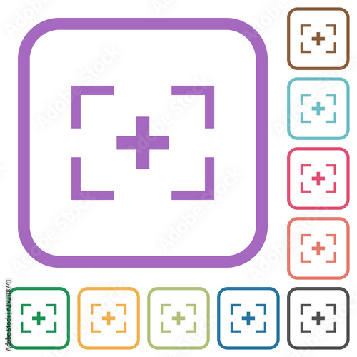 Camera crosshairs simple icons