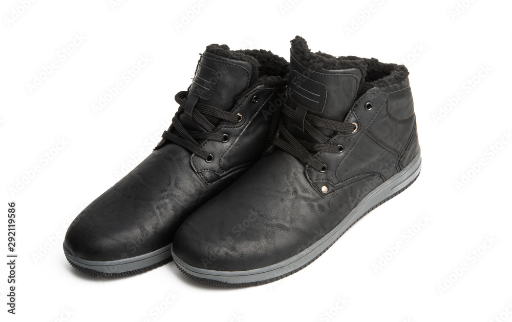warm men's shoes isolated warm men's shoes isolated