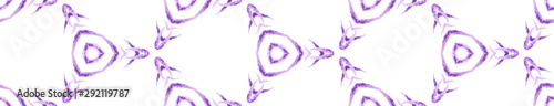 Purple handdrawn Seamless Border Scroll. Geometric