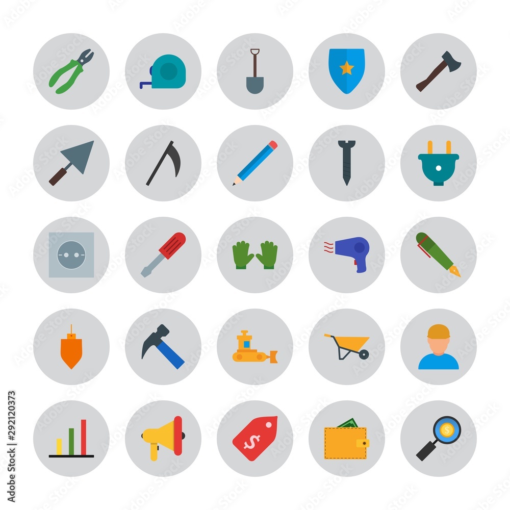 creative universal icon set of 25 creative universal icon set of 25