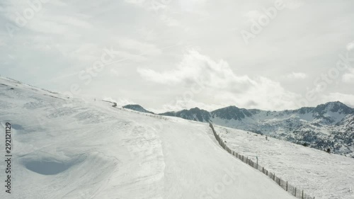 A flight up a ski slope photo