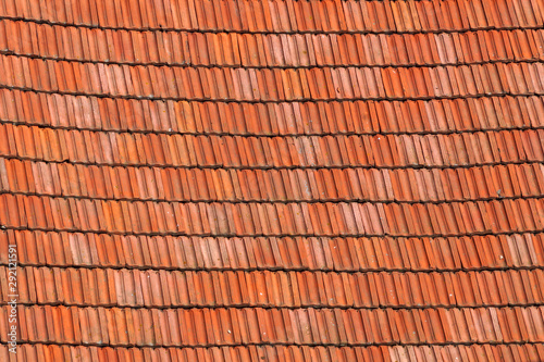 brown texture ceramic roof tile close up for background 