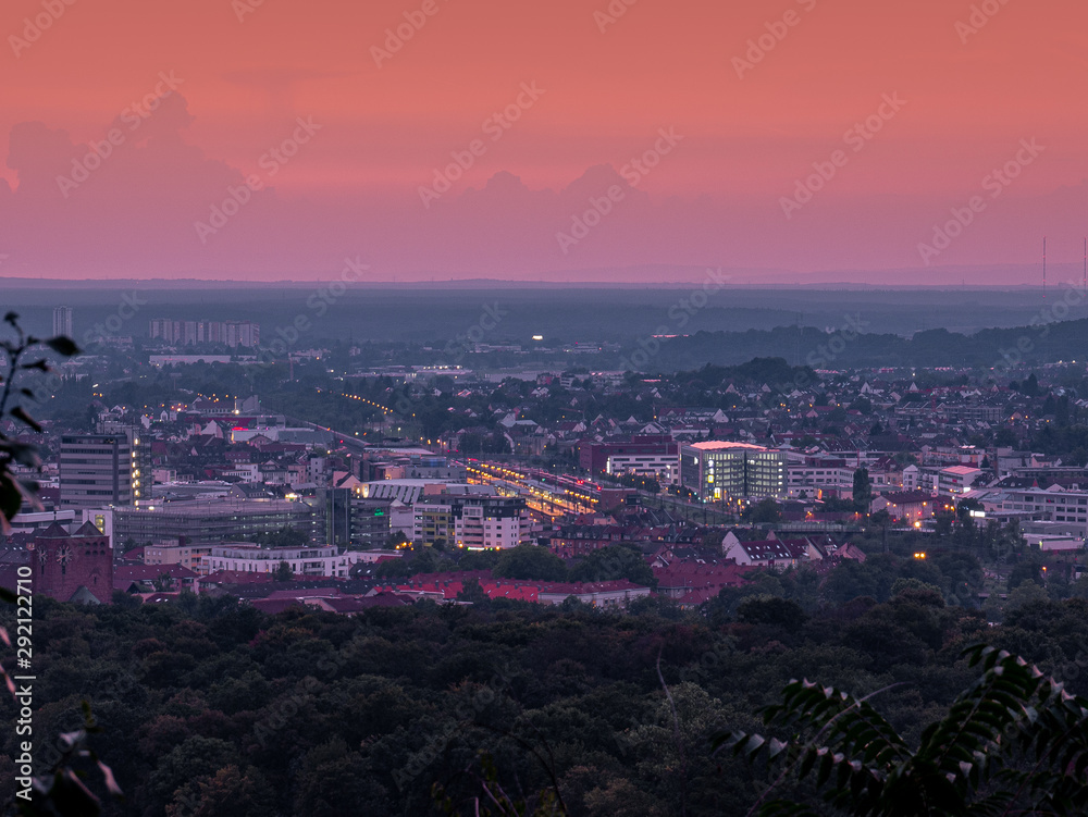 Obraz premium Dusk in Aschaffenburg