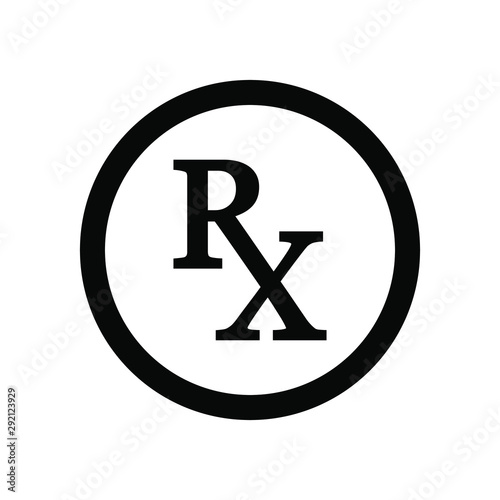Medical symbol : Rx signage template