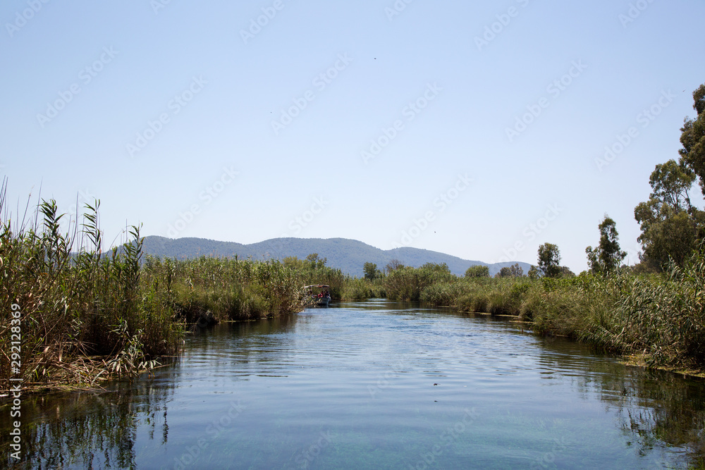 Azmak river in Akyaka, Mugla, Turkey