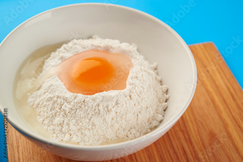 egg with flour