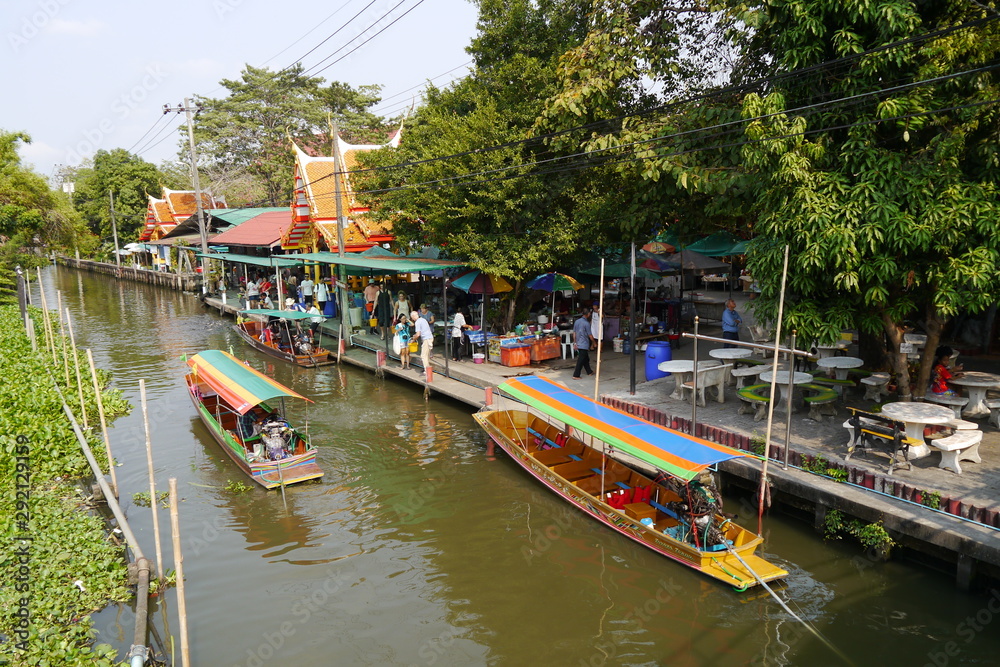 Schwimmender Markt Khlong Lad Mayom Floating Market Bangkok
