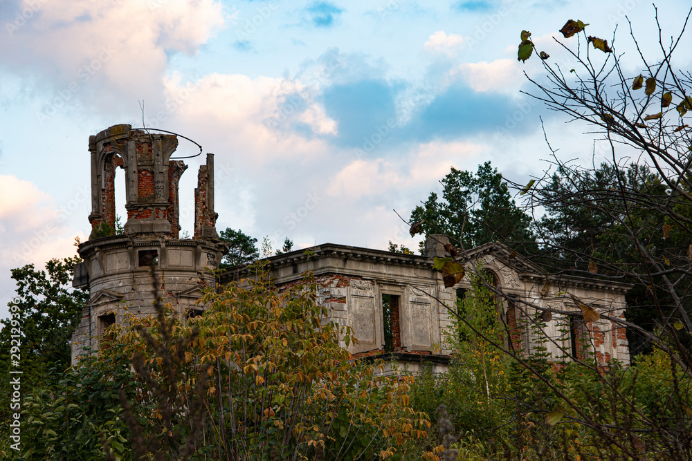 old ruined house