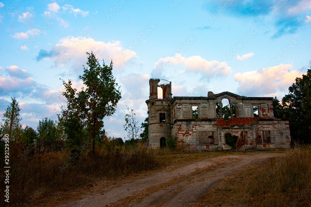 old ruins in the countryside