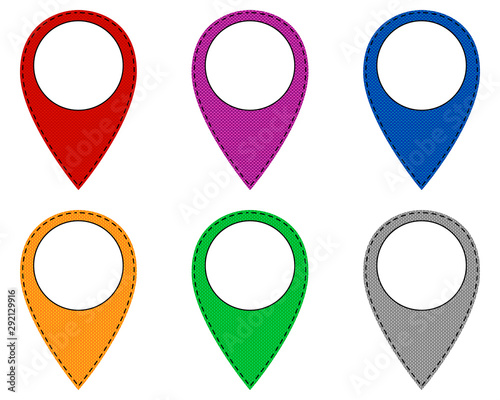 Free Download Pins aus unterschiedlichen Mustern - GFXLoad