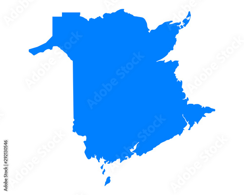 Karte von New Brunswick
