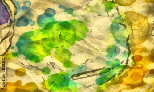 Pretty colors watercolor texture background. Colorful splashes and acrylic elements