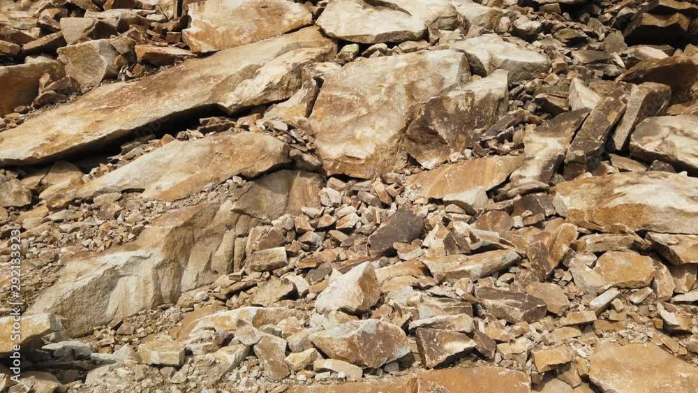 Stone mountain valley landscape. Big stones in mountains Stone mountain valley landscape. Big stones in mountains