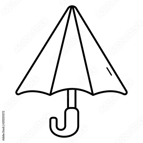 Umbrella cane icon