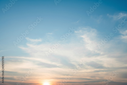 Fototapeta Naklejka Na Ścianę i Meble -  bueatiful dramatic sunrise with cloud background