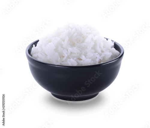 rice bowl on white background