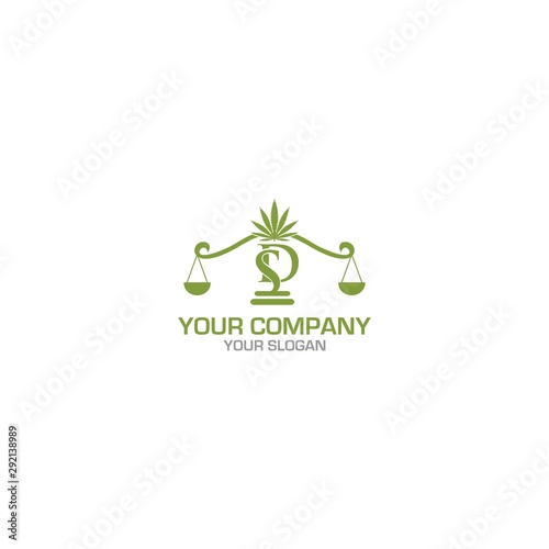 SD Cannabies Law Firm Logo Design vector