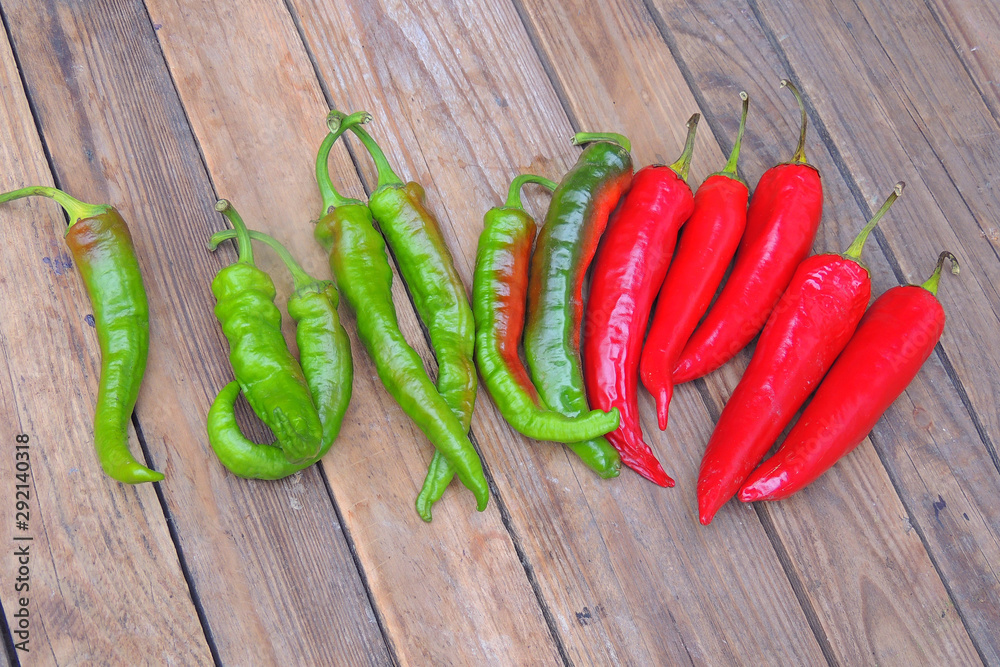 chili peppers in a glass