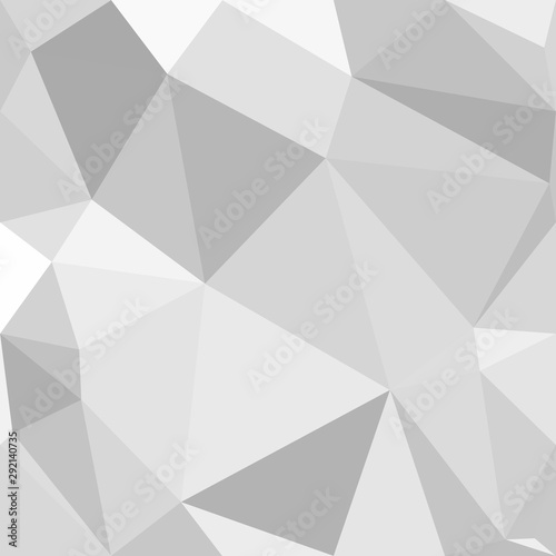Black and white polygon pattern backdrops. Beautiful geometric gradient background. Templates for placards, reports, banners, flyers and presentations. © Ariya