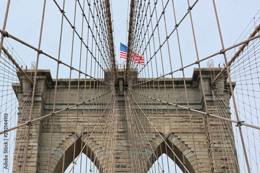 Fototapeta premium Top of Brooklyn bridge