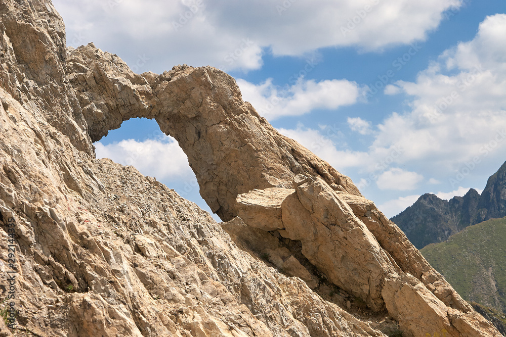 Fototapeta premium natural window in Carpathians