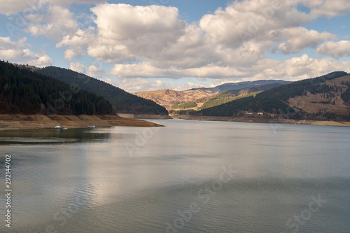 lake and mountains