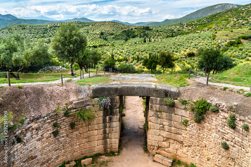 The Mycenae archaeological site in Greece photo