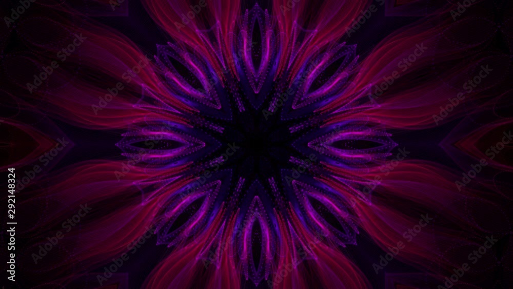 Seamless circular complex particle animation loop on black background Seamless circular complex particle animation loop on black background