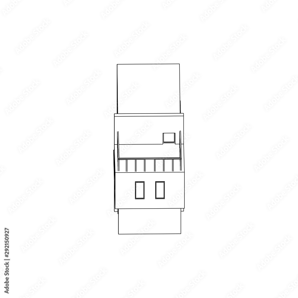 Blue Print, sketch modern architectural black and white isolated images Blue Print, sketch modern architectural black and white isolated images