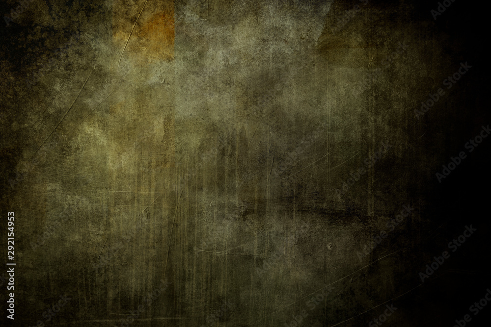 Dark grunge painting background or texture