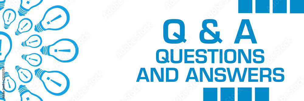 Q And A - Questions And Answers Blue Bulbs Circular Horizontal 