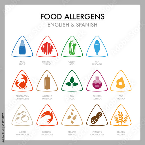 Allergens vector set