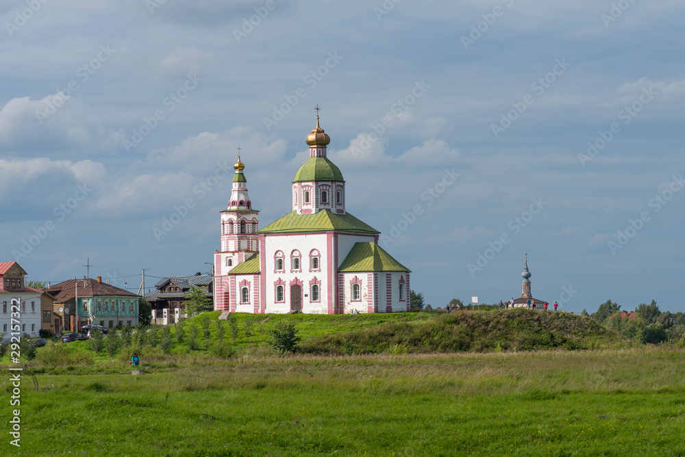 Church of St. Elijah the Prophet on Ivanova mountain in Suzdal, Russia. The Golden ring of Russia.