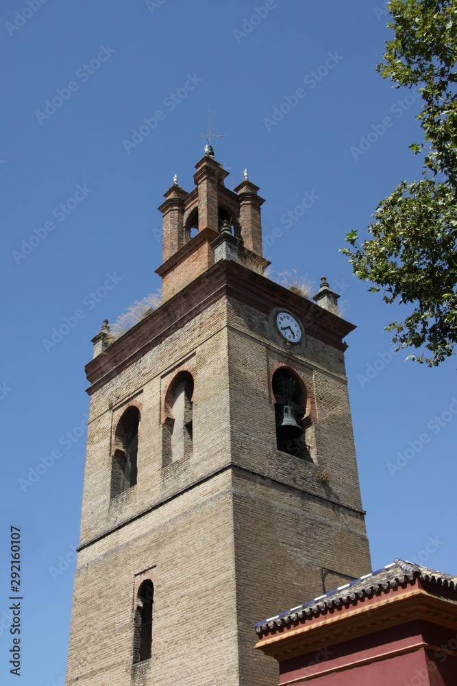 Tower - bell tower in the center of ancient Seville