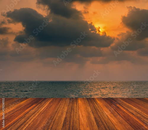 sunset on the beach © Sarawut