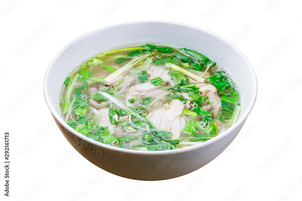 Vietnamese soup Pho GA on white background isolated Vietnamese soup Pho GA on white background isolated