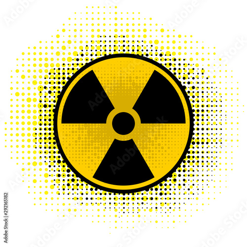 Ionizing Radiation Sign. Radioactive Contamination Symbol. Warning Danger Hazard.