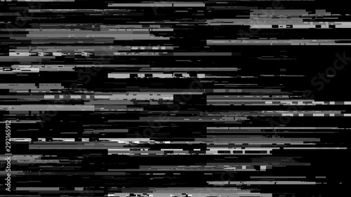 Damaged video signal. Weak broadcast. Abstract background. photo