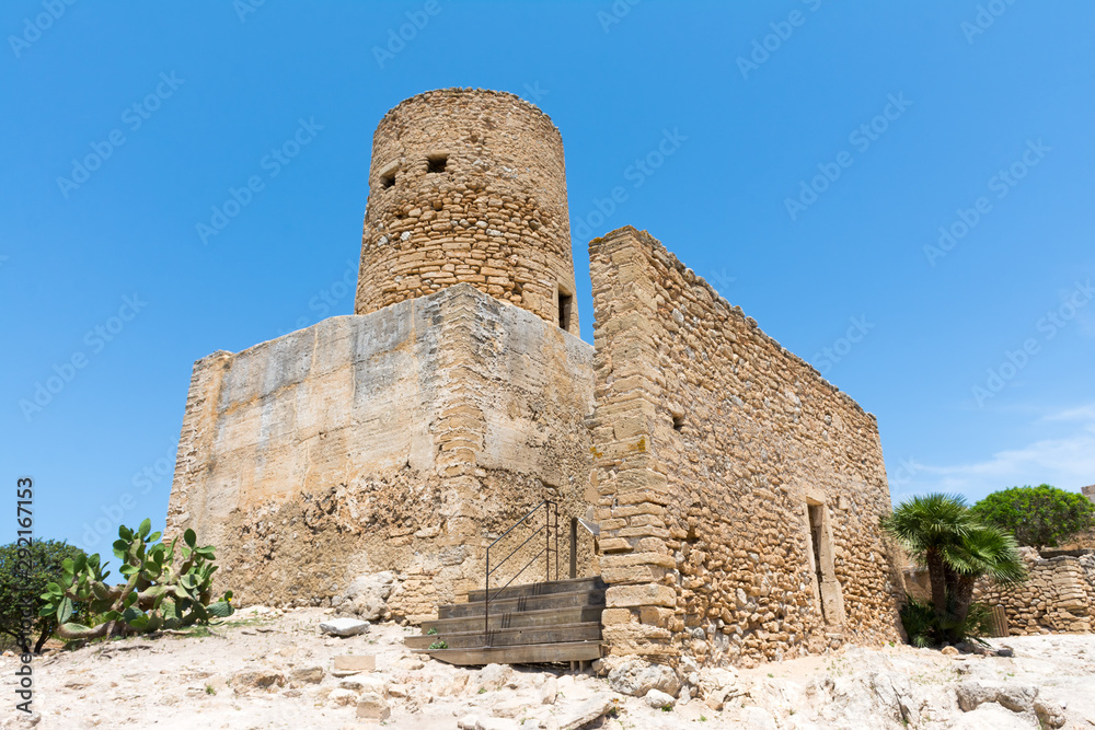 the medieval castle of Capdepera on Mallorca