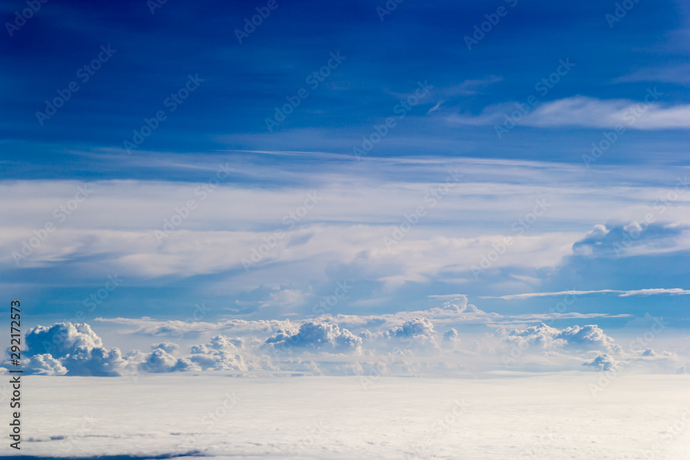 The beautiful blue sky and cloudy The beautiful blue sky and cloudy