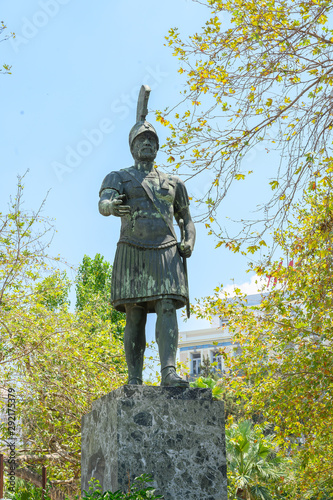 Εκτύπωση καμβά Statue des Themistokles, Piräus, Athen, Griechenland