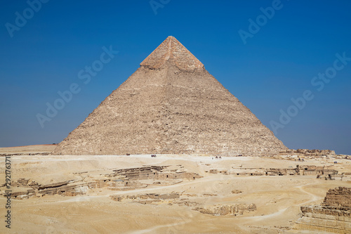  Pyramid of Khafre at the Giza Plateau  near Cairo  Egypt