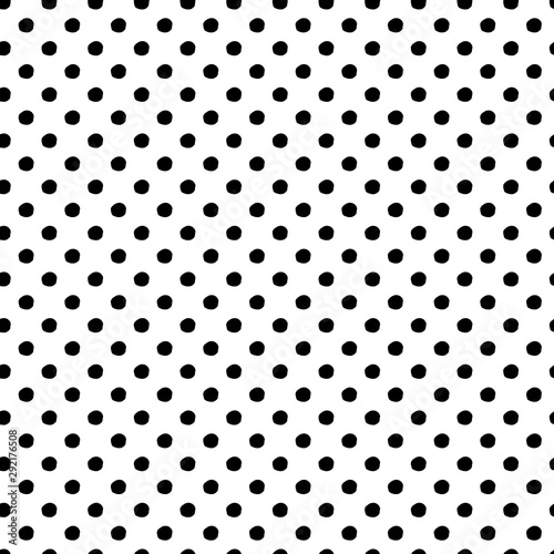 Abstract polka dot pattern with hand drawn dots. Cute vector black and white polka dot pattern. Seamless monochrome doodle polka dot pattern for textile, wallpapers, wrapping paper, cards and web.