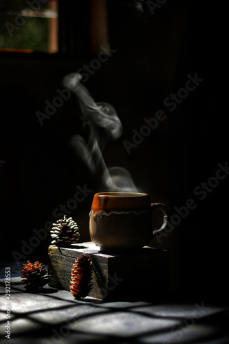 Cup of hot tea photo