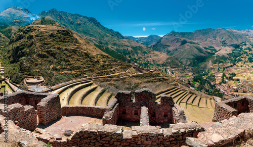 Pisac ruins in the amazing Sacred Valley of the Incas