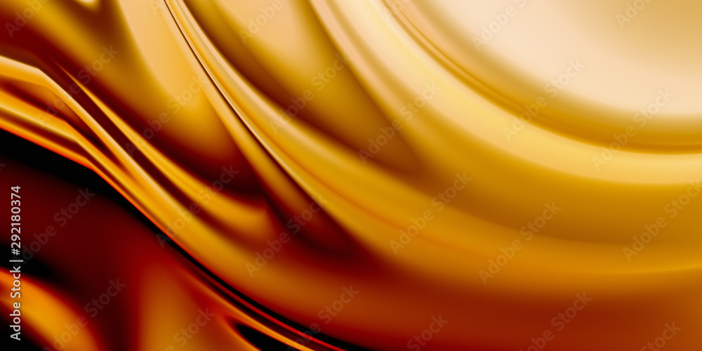 Luxury background. Smooth golden texture. 3D rendering. Luxury background. Smooth golden texture. 3D rendering.