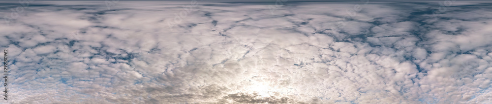 Seamless cloudy blue sky hdri panorama 360 degrees angle view with zenith and beautiful clouds for use in 3d graphics as sky dome Seamless cloudy blue sky hdri panorama 360 degrees angle view with zenith and beautiful clouds for use in 3d graphics as sky dome