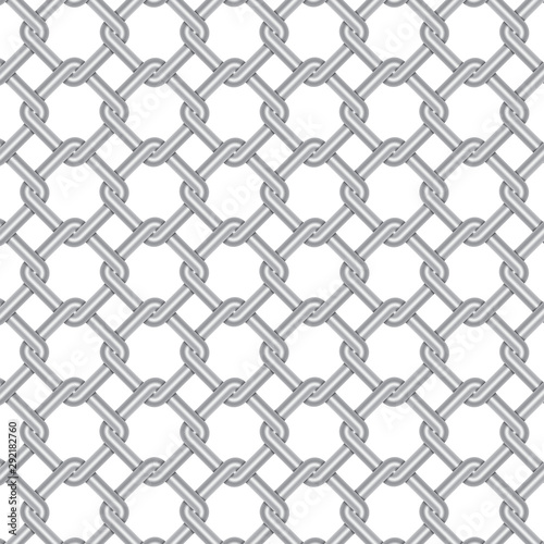 steel wire weave texture with white background, vector Illustration